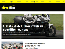 Tablet Screenshot of motodenik.cz